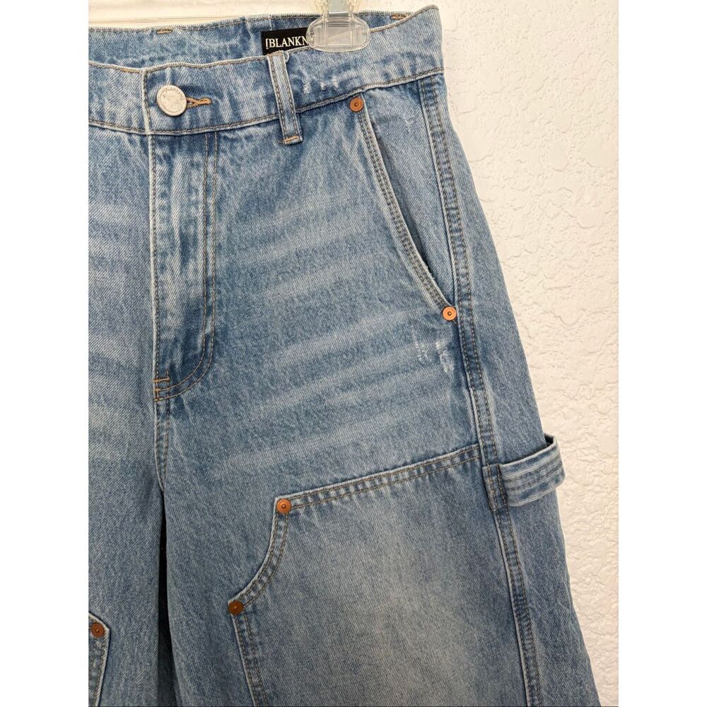 BLANKNYC “In Your Face” High Waist Barrel Leg Carpenter Jeans Light Wash Size 28 - Picture 6 of 12